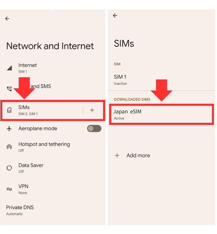 Android delete eSIM