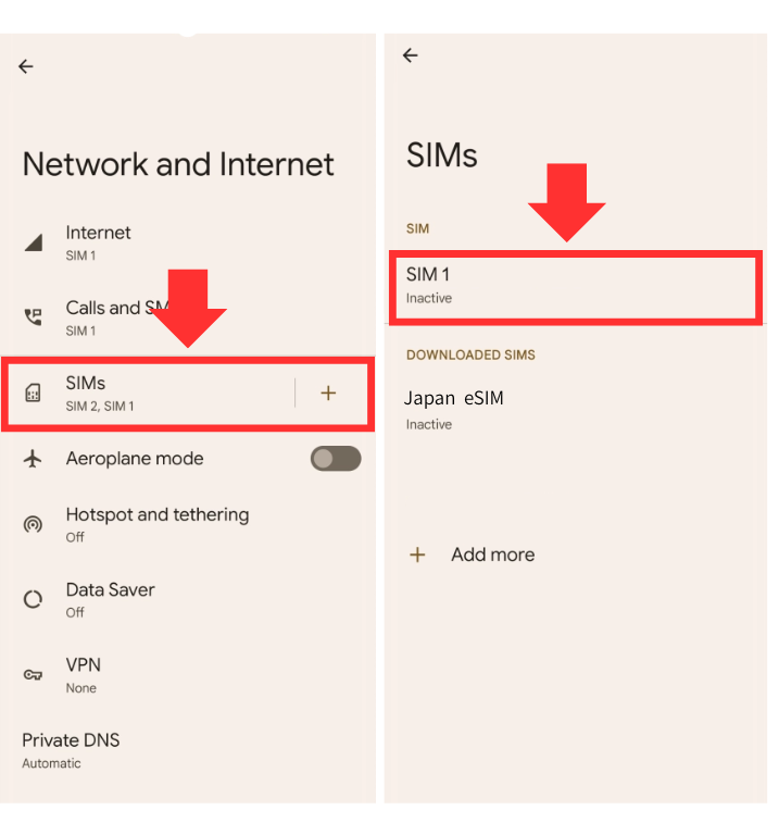 Android delete eSIM