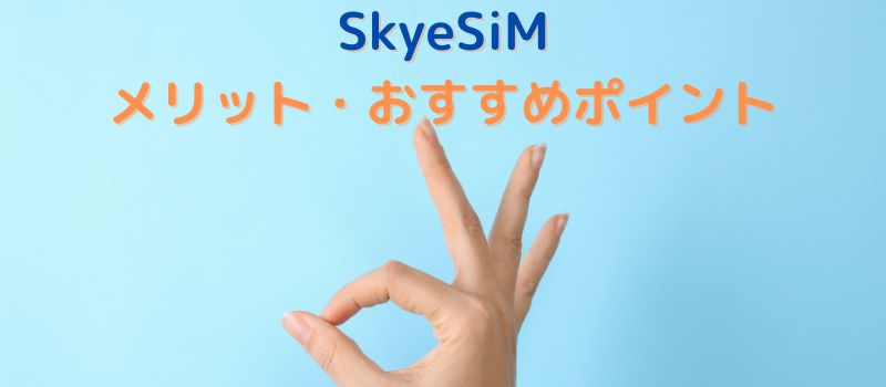 SkyeSiM メリット