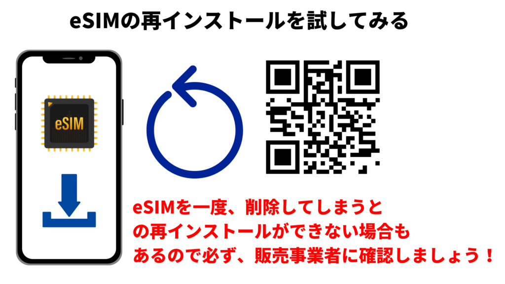 esim 再インストール