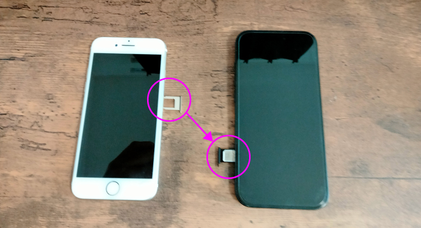 SIMカード差し替え