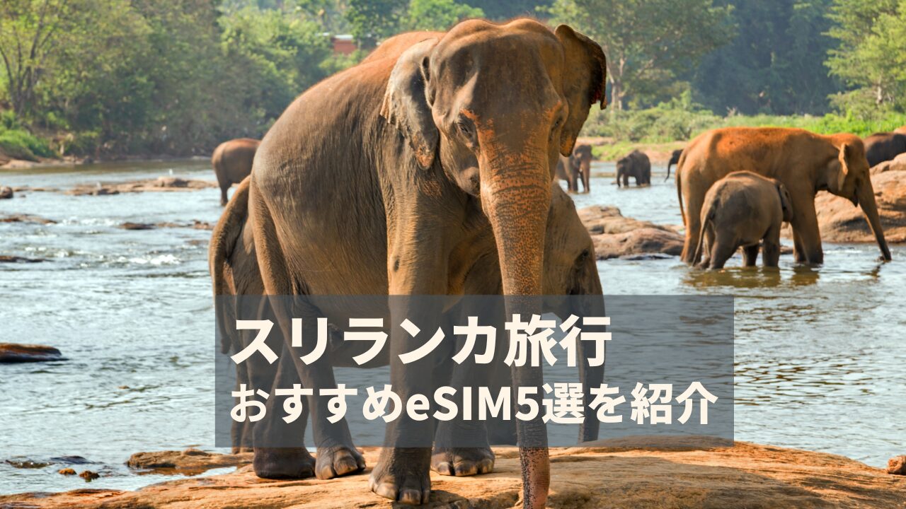 スリランカ　eSIM　おすすめ