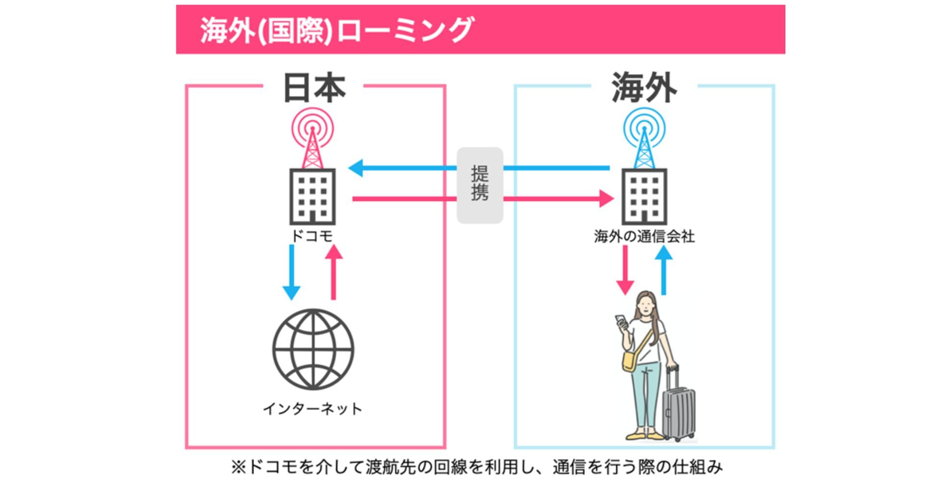 ahamo　ローミング　ping