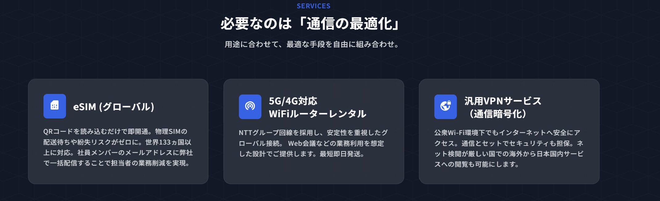 eSIM WiFiルーター レンタル VPN