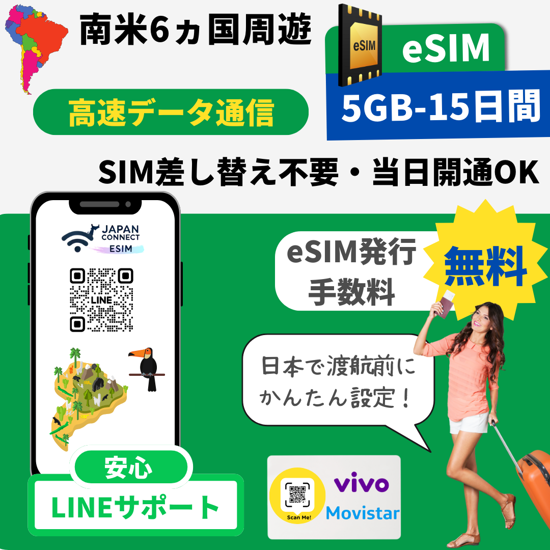 Amazon.co.jp: 【UDBAC】南米 eSIM カード デジタルSIMカード