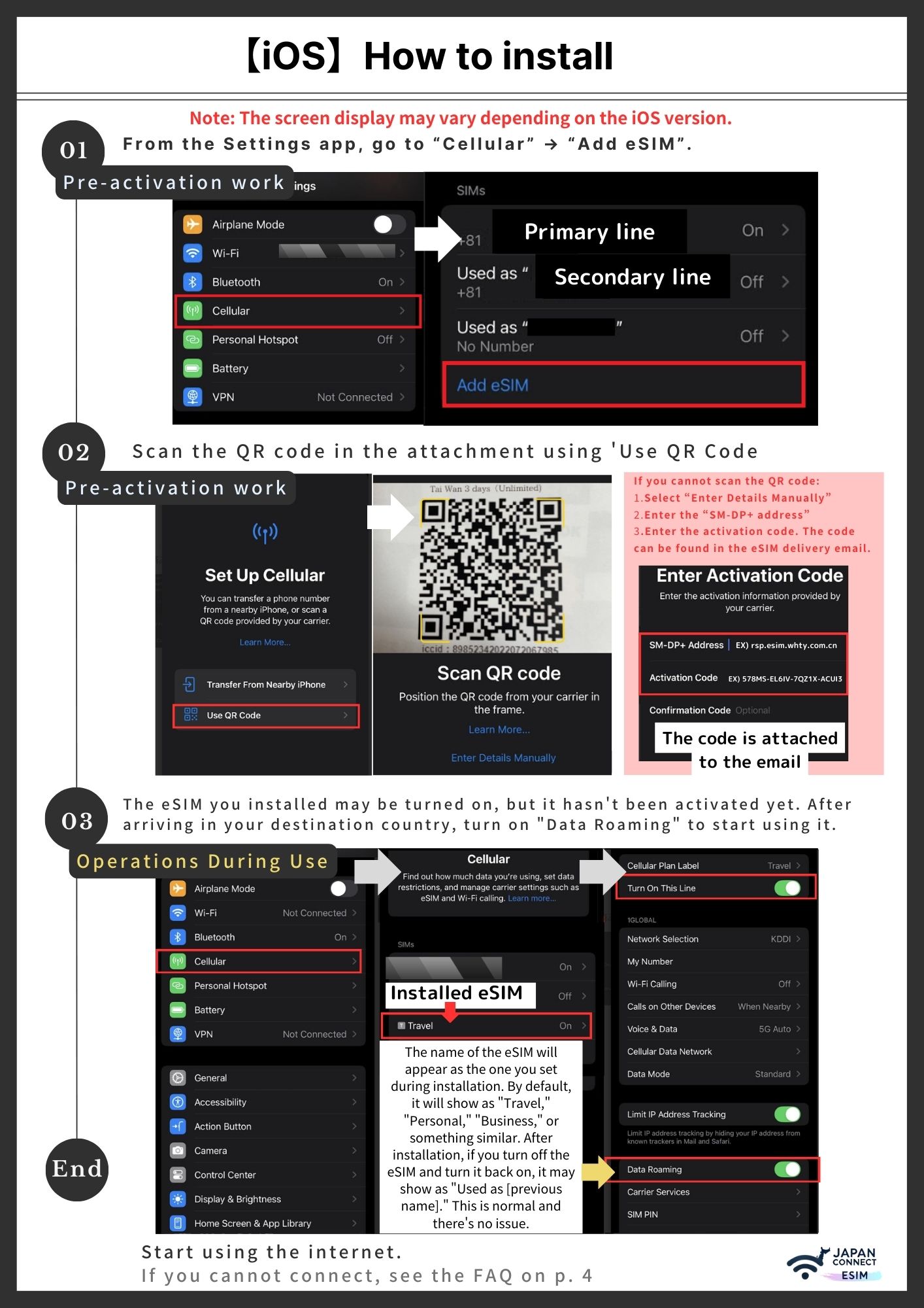 How to install eSIM [iOS].