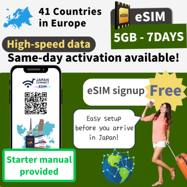 eSIM for Europe 41 countries | 1GB-30GB | Unlimited Data | 1 day-30 days