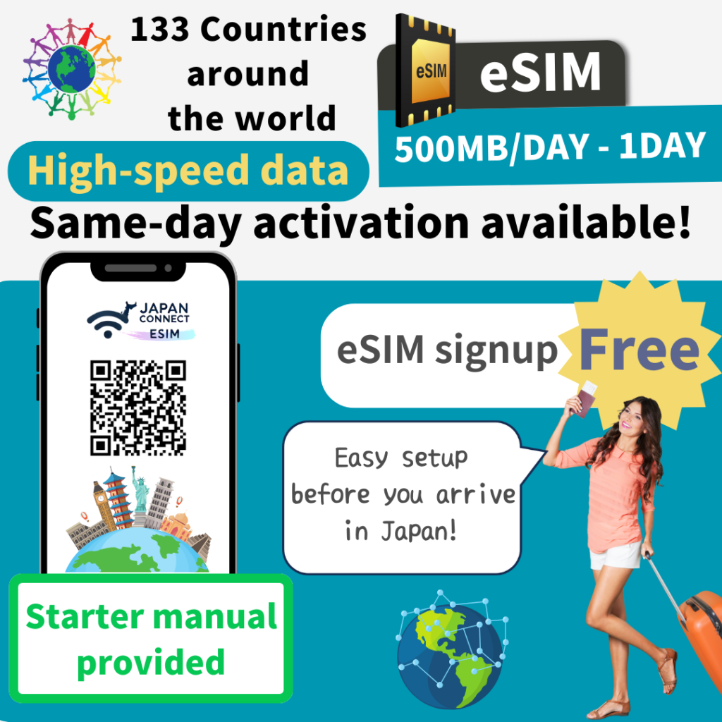 eSIM for Global 133 countries | 500MB-1GB/day | 1day-30days